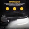 2 Pack Rechargeable Headlamp 230° Wide Beam Motion Sensor Waterproof LED Light
