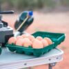 Egg Storage Container for Camping Travel Durable Portable Egg Carrier Case