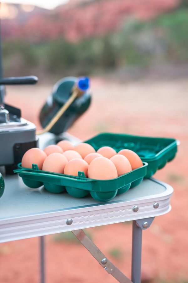 Egg Storage Container for Camping Travel Durable Portable Egg Carrier Case