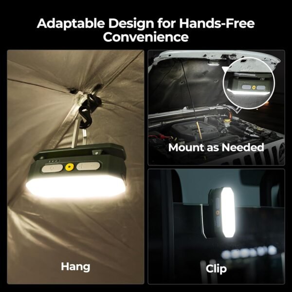 Rechargeable Portable Camping Lantern 3200mAh Waterproof Motion Sensor Outdoor Light