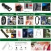 142 Piece Survival and First Aid Kit Emergency Outdoor Camping Hiking Gear with Molle Pouch