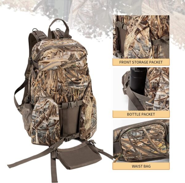 Hunting Backpack Outdoor Daypack Rifle Bow Gun Gear Camouflage Tactical Pack