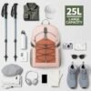 Lightweight Waterproof Hiking Backpack 25L Outdoor Travel Daypack for Women