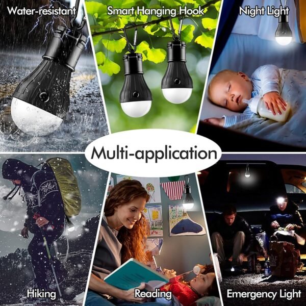Portable LED Camping Lantern Set Emergency Tent Lights Outdoor Gear