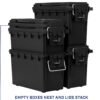 Lockable Ammo Storage Box Portable Field Case with Carry Handle