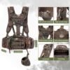 5 Hunting Backpack with Fanny Pack Harness and Binocular Storage System for Outdoor Gear