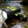 2000000 Lumens Rechargeable LED Spotlight with COB Light Camping Flashlight