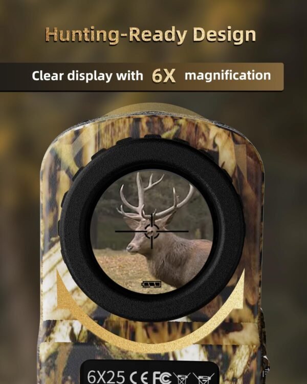 700 Yard Waterproof Hunting Rangefinder with Speed and Range Modes