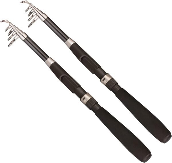 Telescopic Fishing Rod Combo Kit with Reels Lures Carrying Bag