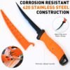 Fishing Tool Kit with Pliers Knife Scale Gripper Gloves Accessories Set