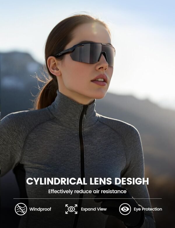 Fishing Polarized Sports Sunglasses UV400 Lightweight Running Cycling Eyewear