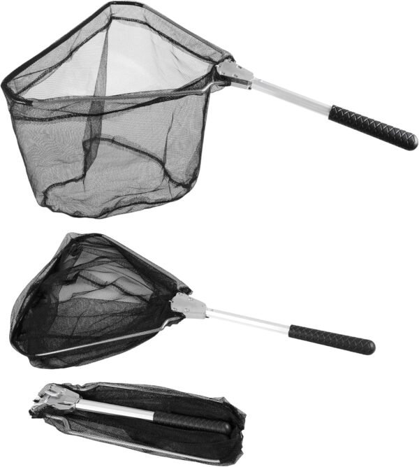 Telescopic Fishing Landing Net Lightweight Freshwater Catch Release Net Extendable Handle
