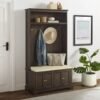 Holbrook Vintage Hall Tree with Storage Bench and Coat Hooks