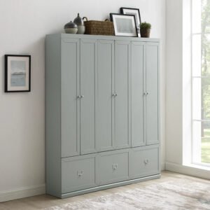 Harper 3-Piece Modular Entryway Storage Cabinet Set with Coat Hooks