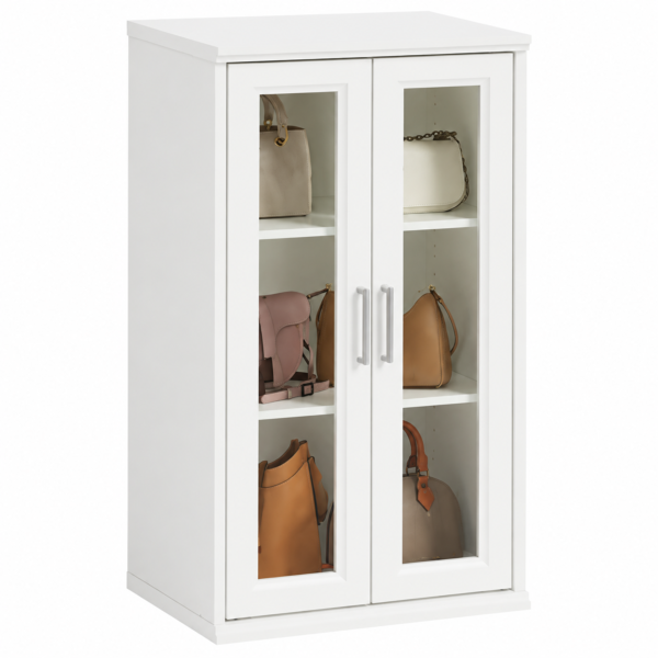 21-Inch Convertible Door Closet Tower with Adjustable Shelves