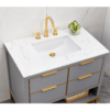 11 Grey Bathroom Vanity Cabinet with Open Storage and Laundry Space