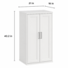 21-Inch Convertible Door Closet Tower with Adjustable Shelves