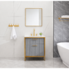 13 Luxury Modern PVC Bathroom Vanity Cabinet with Organized Drawer Storage