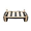 13 Modern Wooden Elevated Pet Bed with Cushioned Backrest for Dogs Cats
