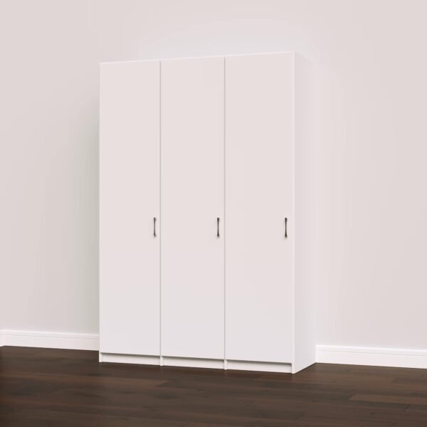Basic Wardrobe Closet System with Hanging and Shelf Storage