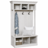 Hillcrest Hall Set with Storage Cubbies, Hooks and Bench