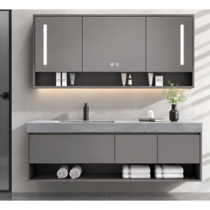 Modern Washroom Bathroom Vanity Cabinet with Stylish Space Saving Storage