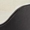 18 Oval Dog Bed Dark Grey with Soft Berber Lining Removable Cushion