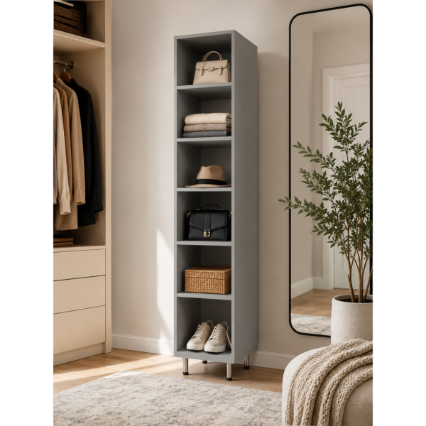 Garage Tall Shelf Tower with Adjustable Shelves for Storage