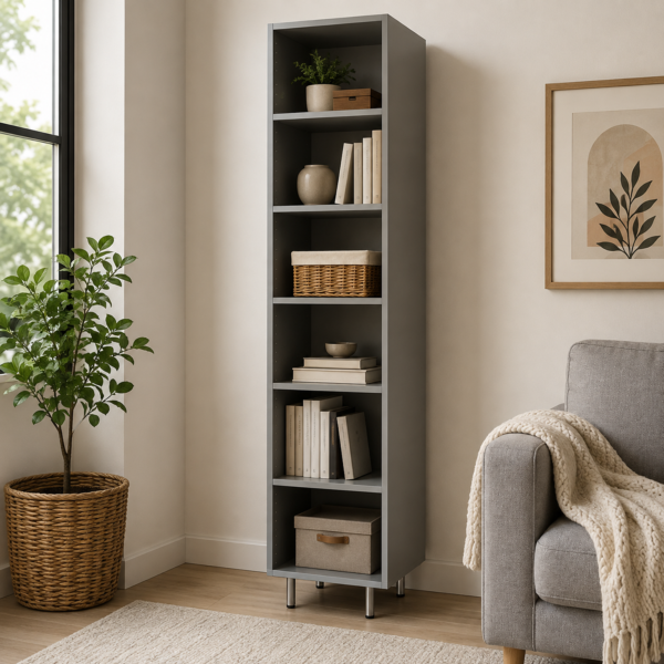 Garage Tall Shelf Tower with Adjustable Shelves for Storage