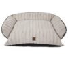 Rustic Luxury Couch Pet Bed with Plush Bolsters for Dogs