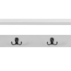 Coventry White Hall Tree with Storage Bench and Double Coat Hooks