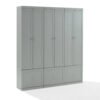 Harper 3-Piece Modular Entryway Storage Cabinet Set with Coat Hooks