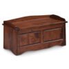 Rustic Solid Wood Storage Bench With Lift Top Seating
