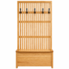 Bayville Hall Seat with Slatted Back and Hidden Storage