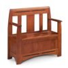 Solid Wood Entryway Bench With Storage And Armrests Design
