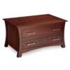 Solid Wood Storage Cabinet With Two Drawers Modern Design