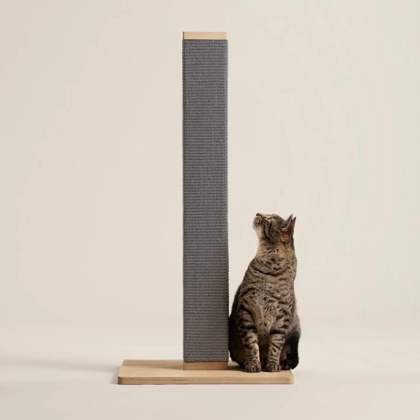 24 Modern Cat Scratching Post with Durable Sisal Carpet and Wide Base