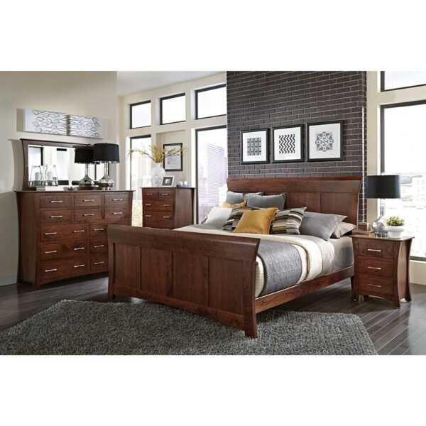 Solid Wood Storage Cabinet With Two Drawers Modern Design