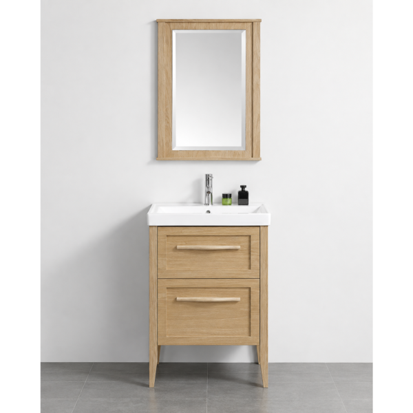 Waterproof Bathroom Vanity Cabinet with Sink and Modern Furniture Storage