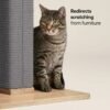 28 Modern Cat Scratching Post with Durable Sisal Carpet and Wide Base