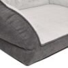 Large Chenille Dog Bed with High Density Foam and Plush
