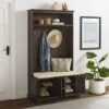 Holbrook Vintage Hall Tree with Storage Bench and Coat Hooks