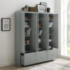Harper 3-Piece Modular Entryway Storage Cabinet Set with Coat Hooks