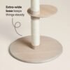 Modern Cat Tree with Three Adjustable Platforms and Sisal Scratching