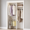 Value Compact Closet Kit with Double and Tall Hanging Storage