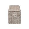 Whitewashed Rattan Storage Bench With Lift Top Wicker Trunk Seating