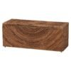 Handwoven Seagrass Storage Bench With Removable Lid Wicker Trunk