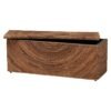 Handwoven Seagrass Storage Bench With Removable Lid Wicker Trunk