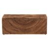 Handwoven Seagrass Storage Bench With Removable Lid Wicker Trunk