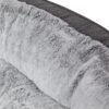 Large Chenille Dog Bed with High Density Foam and Plush